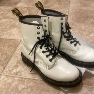 Dr. Martens white boots